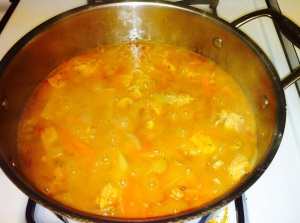 simmering curry